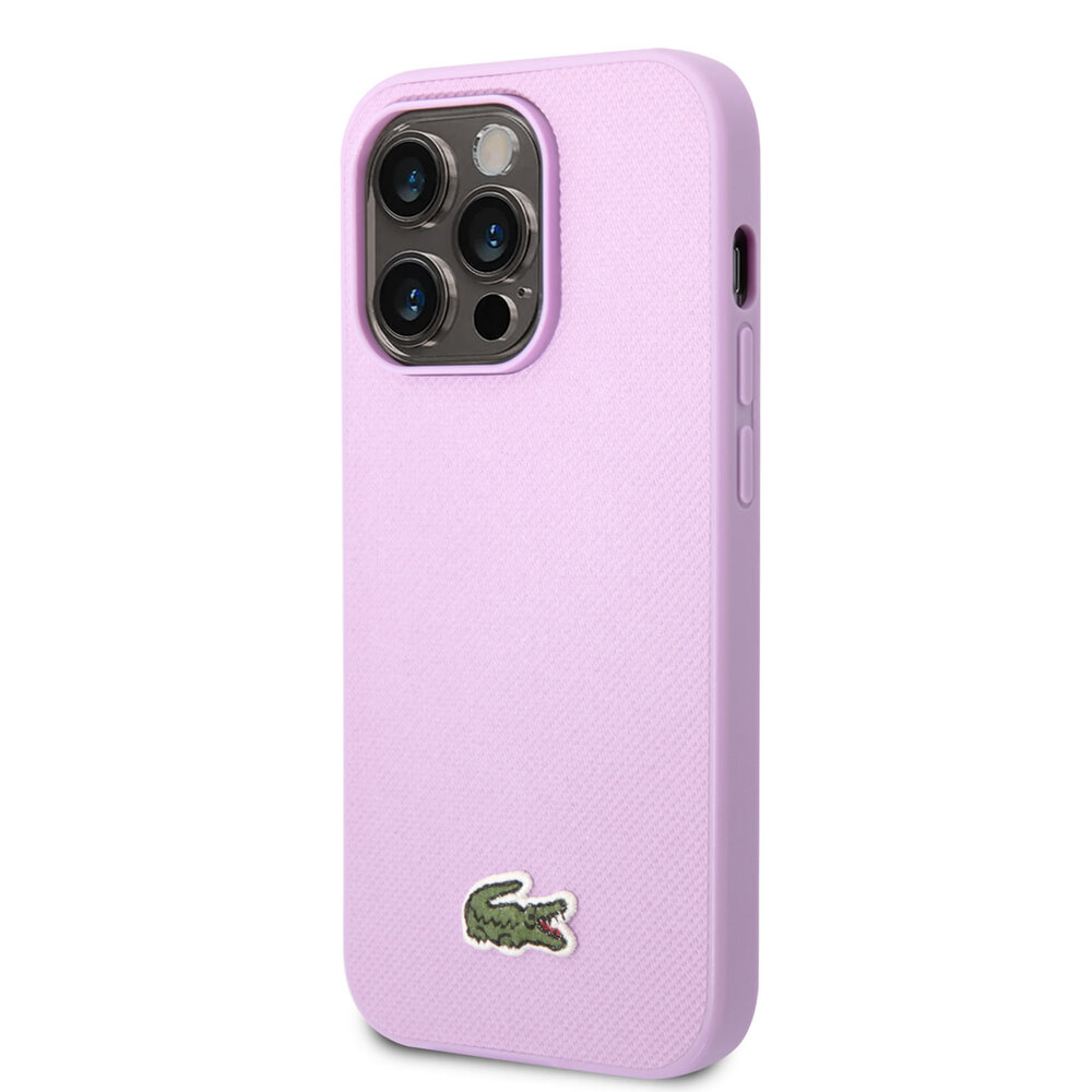 Lacoste Lacoste iPhone 14 Pro Back cover coque -  Iconic Petit Pique Logo - Violet