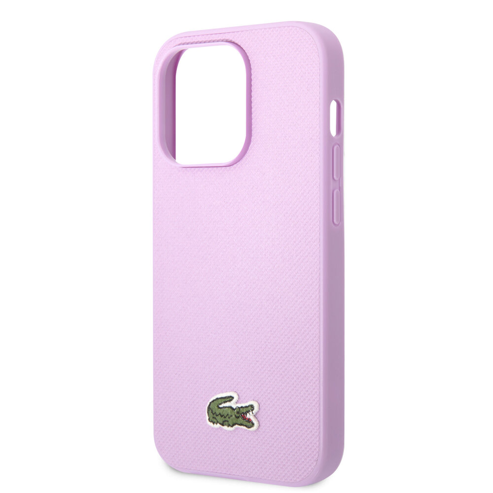 Lacoste Lacoste iPhone 14 Pro Back cover case -  Iconic Petit Pique Logo - Purple