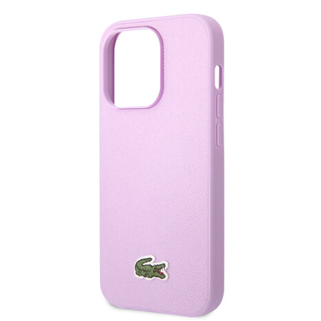 Lacoste Lacoste iPhone 14 Pro Back-Cover hul -  Iconic Petit Pique Logo - Lila