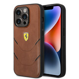 Ferrari Ferrari iPhone 14 Pro Backcover hoesje - Bruin