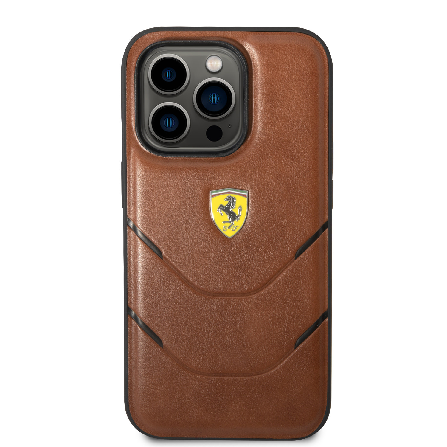 Ferrari Ferrari iPhone 14 Pro Backcover hoesje - Bruin, foto 4 van 6
