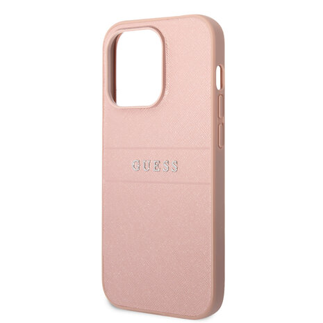 Guess Guess iPhone 14 Pro Backcover hoesje - Roze Guess Guess iPhone 14 Pro Backcover hoesje - Roze