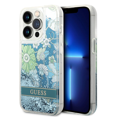 Guess Guess iPhone 14 Pro Backcover hoesje - Groen Guess Guess iPhone 14 Pro Backcover hoesje - Groen