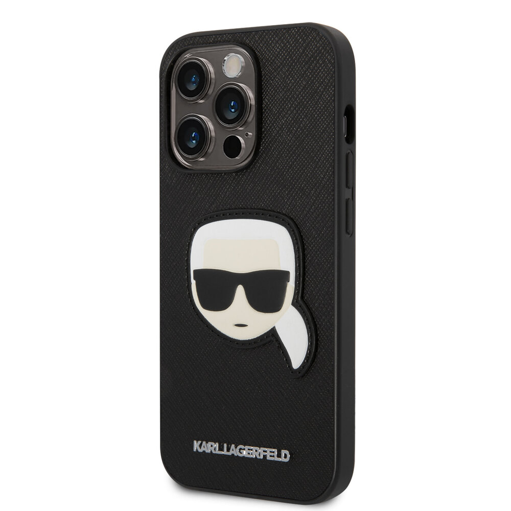 Karl Lagerfeld Karl Lagerfeld iPhone 14 Pro Back cover case - Karl Head - Black Karl Lagerfeld Karl Lagerfeld iPhone 14 Pro Back cover case - Karl Head - Black