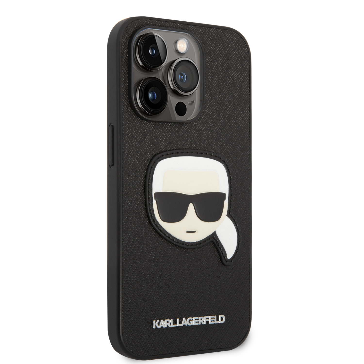Karl Lagerfeld Karl Lagerfeld iPhone 14 Pro Backcover hoesje - Karl Head - Zwart, foto 4 van 6