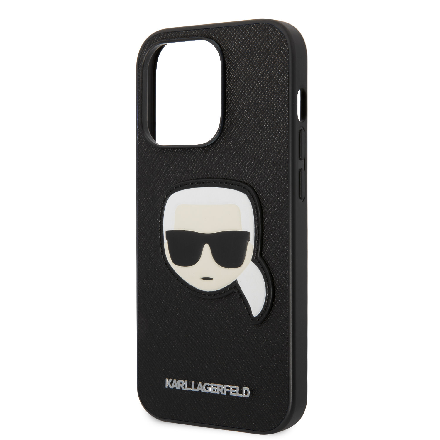 Karl Lagerfeld Karl Lagerfeld iPhone 14 Pro Backcover hoesje - Karl Head - Zwart, foto 5 van 6