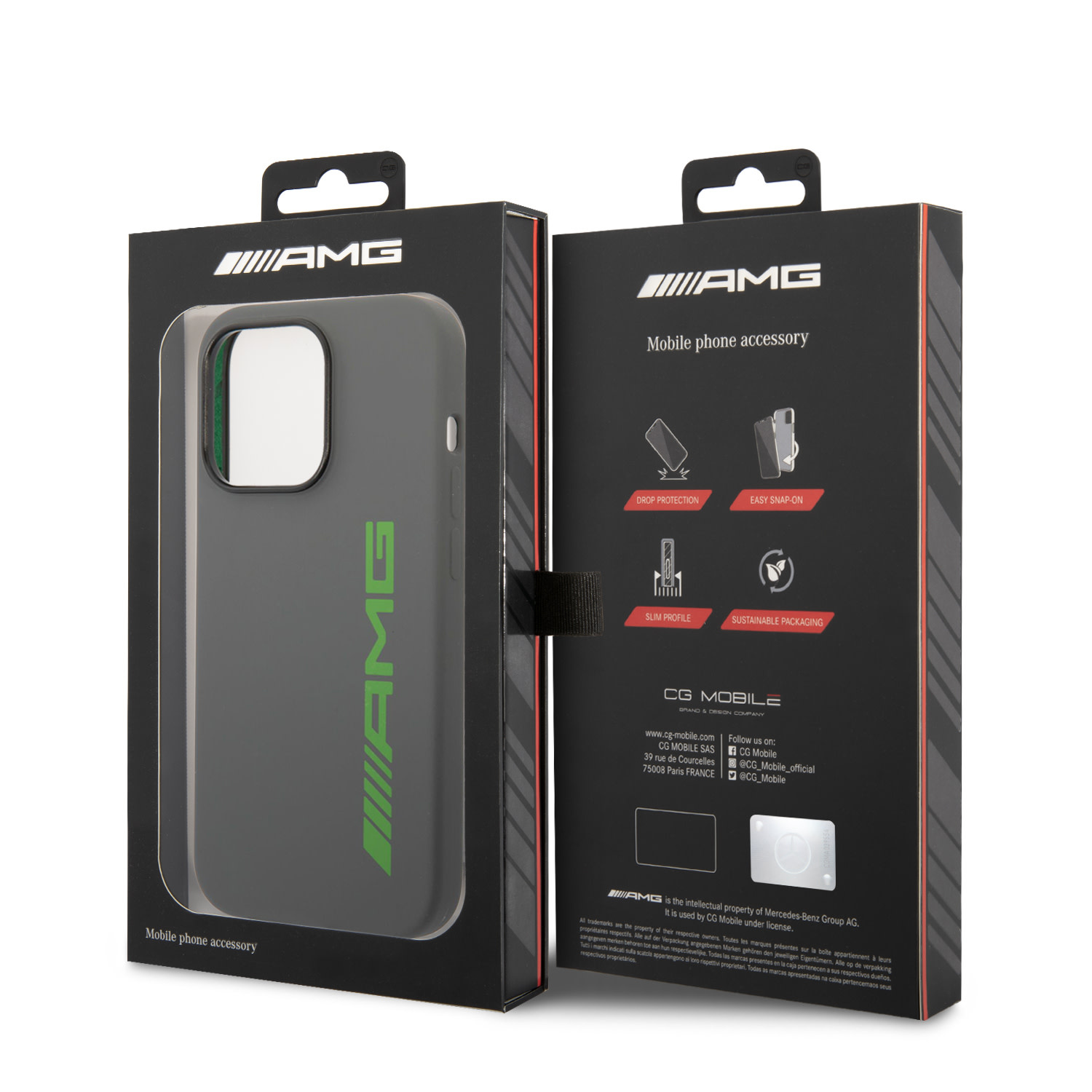 AMG AMG iPhone 14 Pro Backcover hoesje - Groen, foto 4 van 4