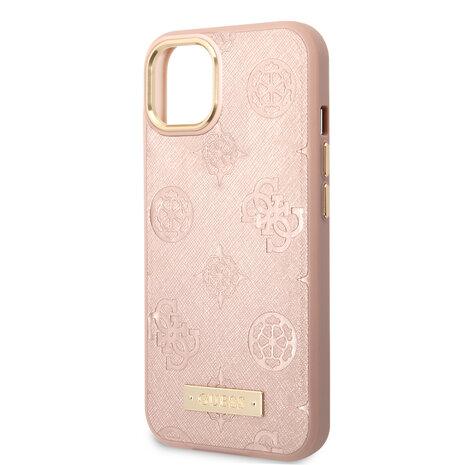 Guess Guess iPhone 14 Plus Back-Cover hul - iPhone 15 Plus - Rosa Guess Guess iPhone 14 Plus Back-Cover hul - iPhone 15 Plus - Rosa
