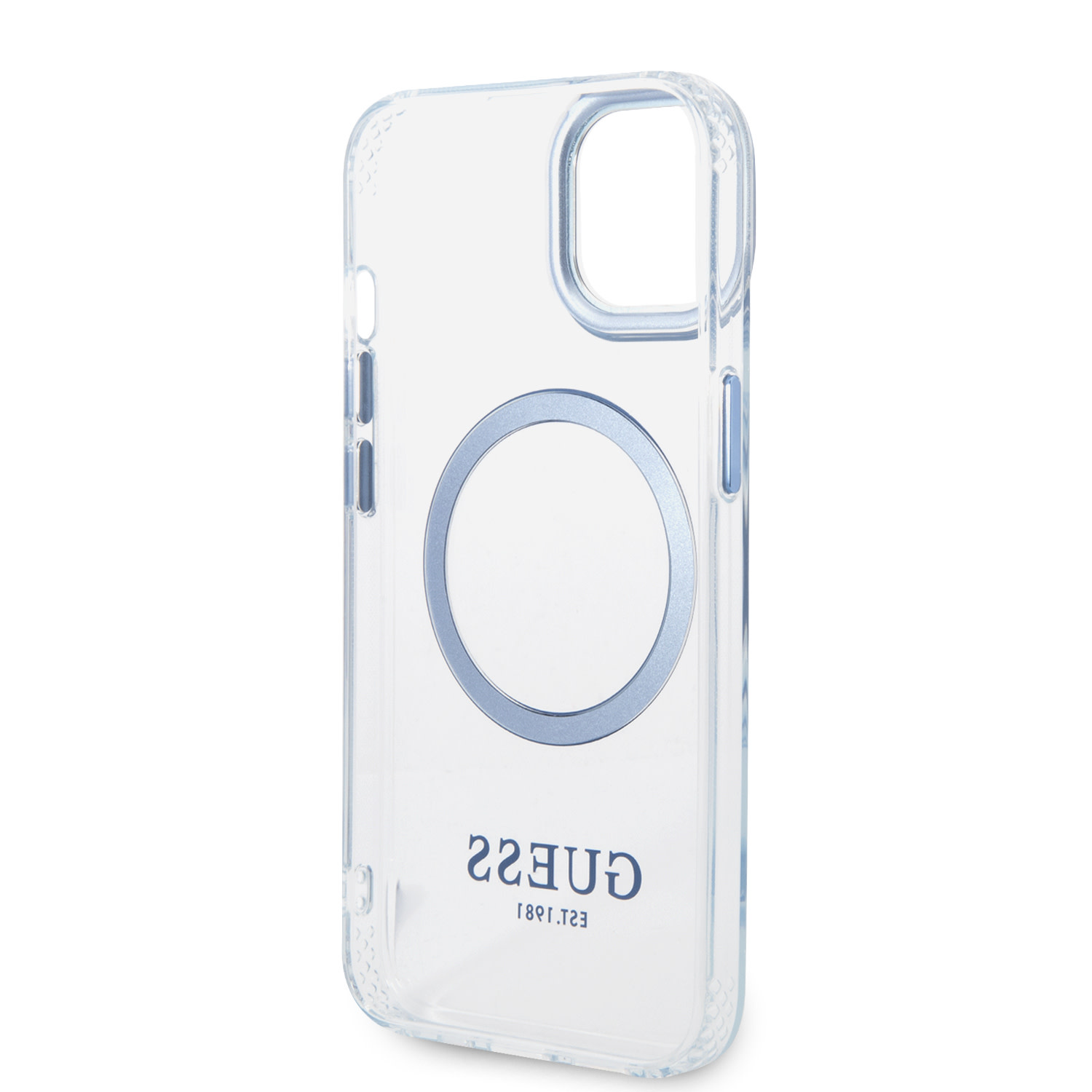 Guess Guess iPhone 14 Plus en iPhone 15 Plus Backcover hoesje- Blauw, foto 2 van 6