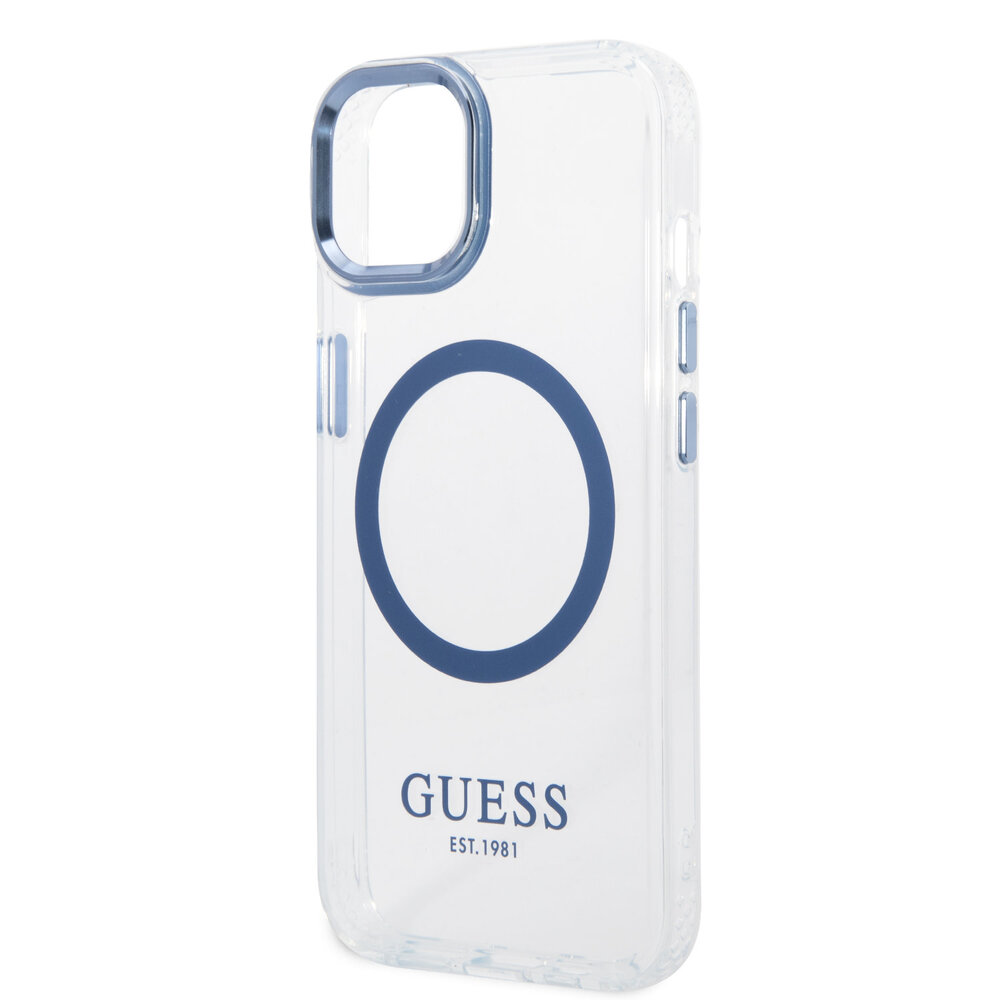 Guess Guess iPhone 14 Plus Back-Cover hul - iPhone 15 Plus - Blau Guess Guess iPhone 14 Plus Back-Cover hul - iPhone 15 Plus - Blau