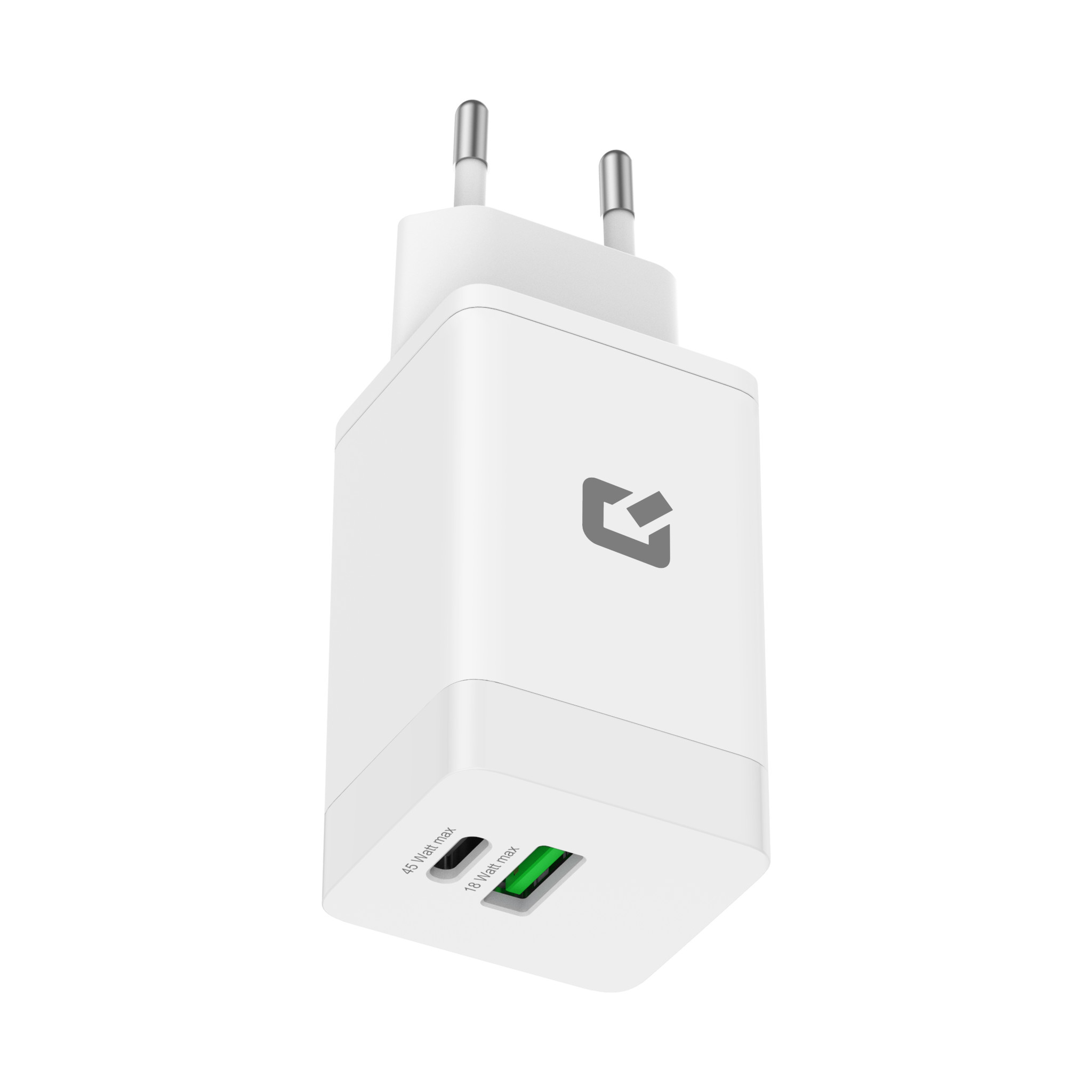 TUNIQ TUNIQPD 45W GaN Adapter - TUNIQ 3.0A Snellader - Wit, foto 3 van 4