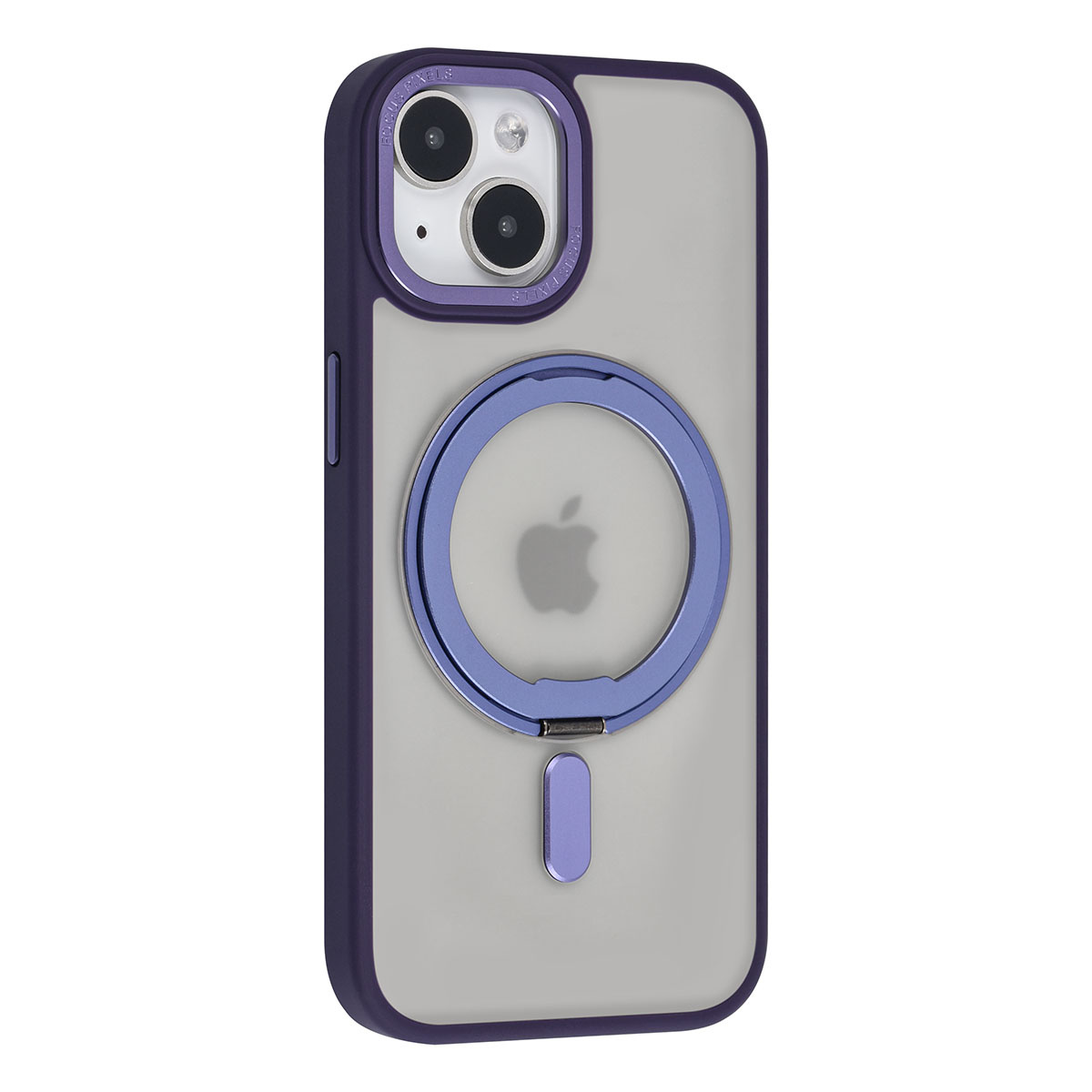 UNIQ Accessory UNIQ Accessory iPhone 15 Backcover hoesje Magsafe with ring stand - Paars, foto 2 van 6