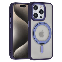 UNIQ Accessory iPhone 15 Pro Backcover hoesje Magsafe with ring stand - Paars