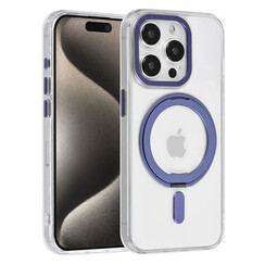 UNIQ Accessory iPhone 15 Pro Backcover hoesje Magsafe with ring stand - Transparant