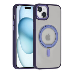 UNIQ Accessory iPhone 15 & 14 Plus Back cover coque Magsafe with ring stand - Violet