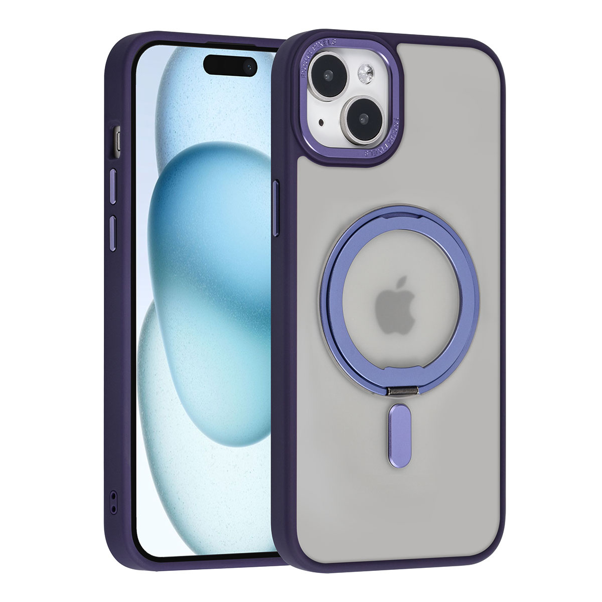UNIQ Accessory UNIQ Accessory iPhone 15 & 14 Plus Backcover hoesje Magsafe with ring stand - Paars