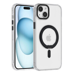 UNIQ Accessory iPhone 15 & 14 Plus Backcover hoesje Magsafe with ring stand - Transparant