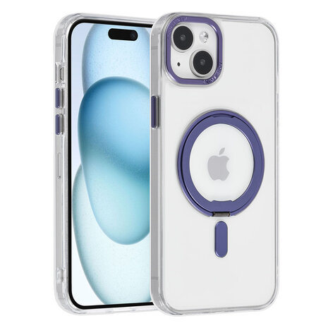 UNIQ Accessory UNIQ Accessory iPhone 15 & 14 Plus Back cover case - Magsafe with ring stand - Transparent UNIQ Accessory UNIQ Accessory iPhone 15 & 14 Plus Back cover case - Magsafe with ring stand - Transparent