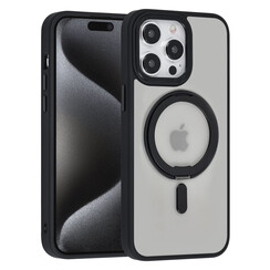 UNIQ Accessory iPhone 15 Pro Max Back-Cover hul - Magsafe with ring stand - Schwarz
