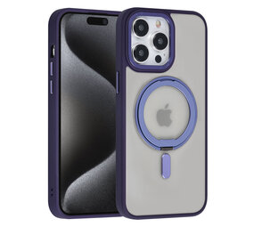 UNIQ Accessory UNIQ Accessory iPhone 15 Pro Max Backcover hoesje Magsafe with ring stand - Paars UNIQ Accessory UNIQ Accessory iPhone 15 Pro Max Backcover hoesje Magsafe with ring stand - Paars