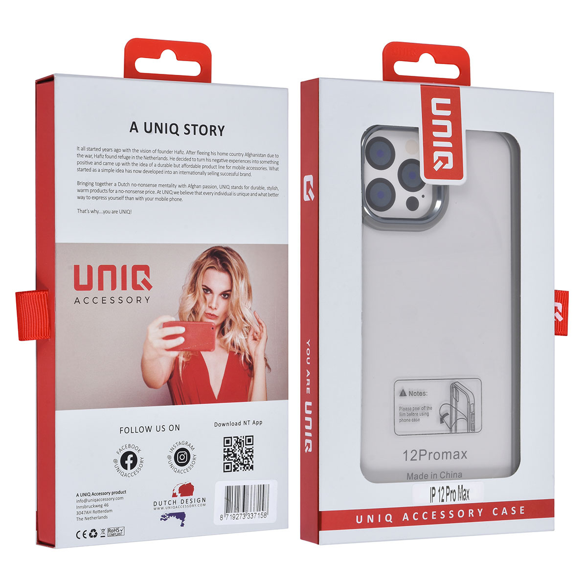 UNIQ Accessory UNIQAccessory iPhone 12 Pro Max Backcover hoesje - Grijs, foto 6 van 6