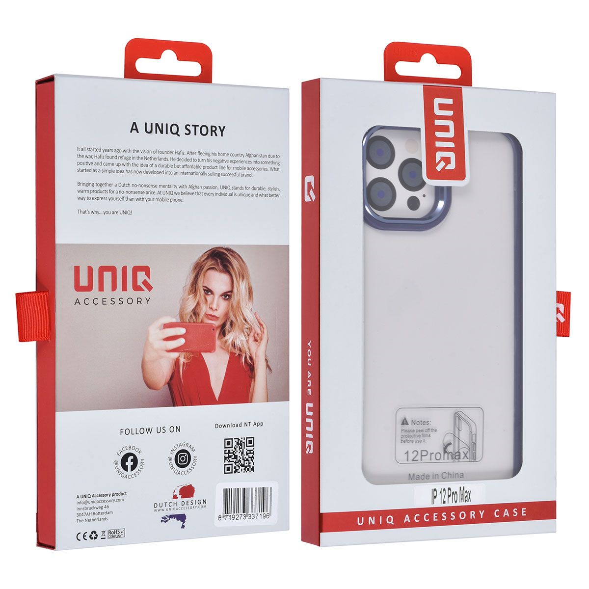 UNIQ Accessory UNIQAccessory iPhone 12 Pro Max Backcover hoesje - Paars, foto 4 van 6