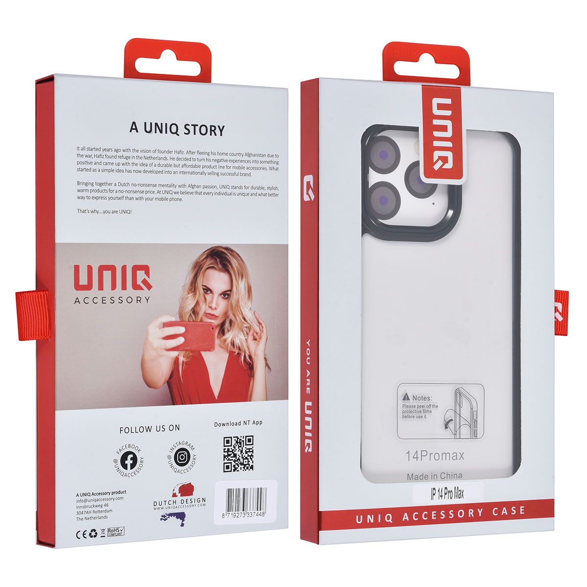 UNIQ Accessory UNIQAccessory iPhone 14 Pro Max Backcover hoesje - Zwart, foto 4 van 6