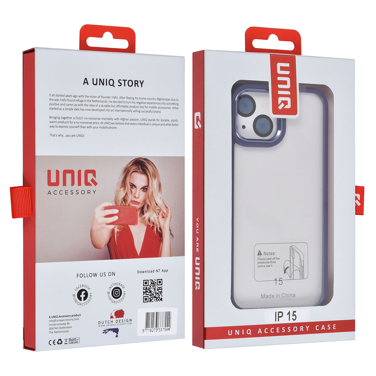 UNIQ Accessory UNIQAccessory iPhone 15 Backcover hoesje - Paars, foto 4 van 6
