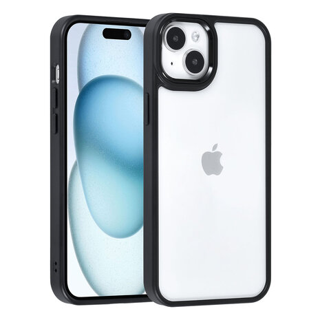 UNIQ Accessory UNIQAccessory iPhone 15 & 14 Plus Backcover hoesje - Zwart UNIQ Accessory UNIQAccessory iPhone 15 & 14 Plus Backcover hoesje - Zwart