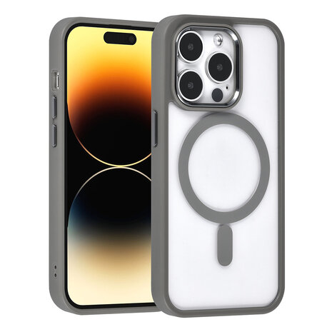 UNIQ Accessory UNIQ Accessory iPhone 14 Pro Backcover hoesje Magsafe - Grijs UNIQ Accessory UNIQ Accessory iPhone 14 Pro Backcover hoesje Magsafe - Grijs