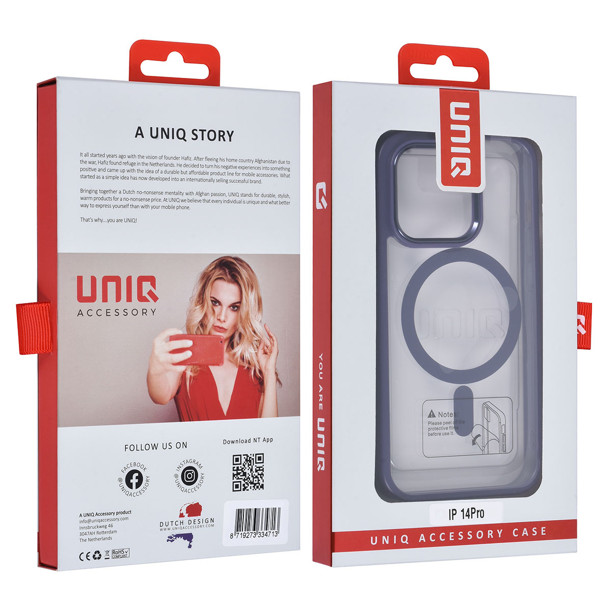 UNIQ Accessory UNIQ Accessory iPhone 14 Pro Backcover hoesje Magsafe - Paars, foto 4 van 6