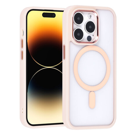 UNIQ Accessory UNIQ Accessory iPhone 14 Pro Backcover hoesje Magsafe - Roze UNIQ Accessory UNIQ Accessory iPhone 14 Pro Backcover hoesje Magsafe - Roze
