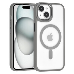 UNIQ Accessory iPhone 15 Back-Cover hul - Magsafe - Grau