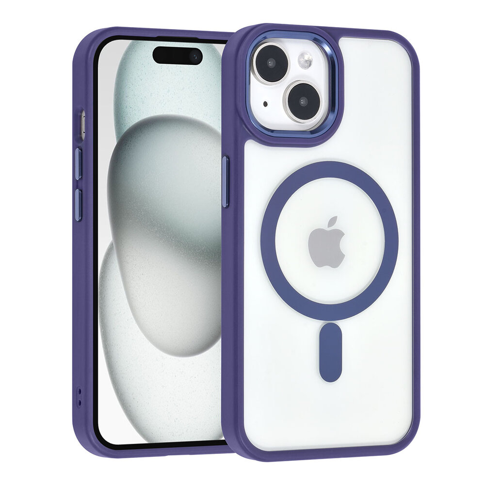UNIQ Accessory UNIQ Accessory iPhone 15 Back cover coque Magsafe - Violet UNIQ Accessory UNIQ Accessory iPhone 15 Back cover coque Magsafe - Violet