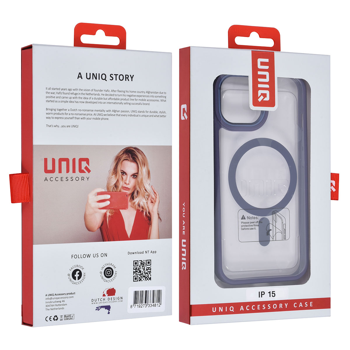 UNIQ Accessory UNIQ Accessory iPhone 15 Backcover hoesje Magsafe - Paars, foto 4 van 6