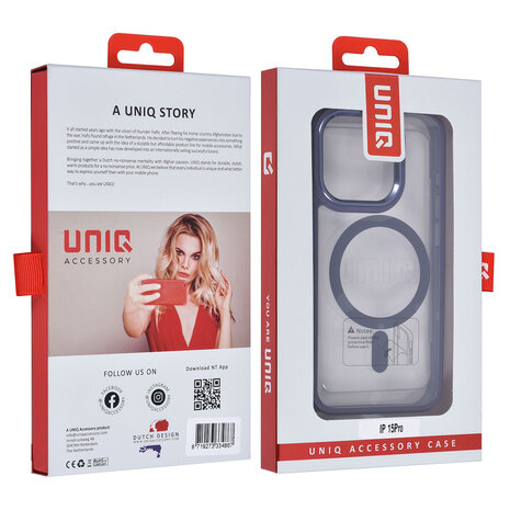 UNIQ Accessory UNIQ Accessory iPhone 15 Pro Backcover hoesje Magsafe - Paars UNIQ Accessory UNIQ Accessory iPhone 15 Pro Backcover hoesje Magsafe - Paars