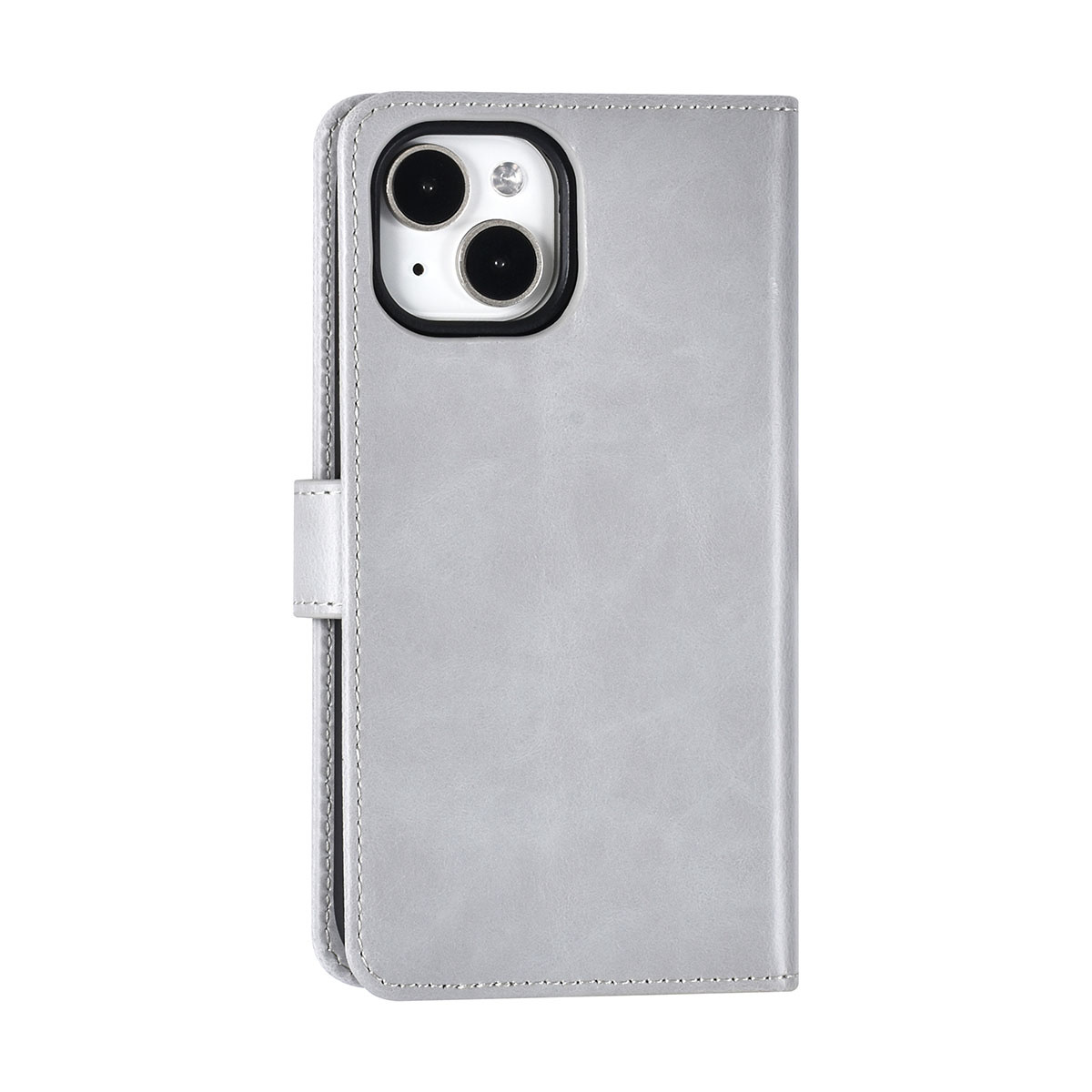 UNIQ Accessory UNIQ Accessory iPhone 14 & 13 Book Case hoesje Pasjeshouder - Grijs, foto 3 van 6