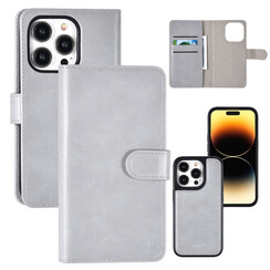 UNIQ Accessory iPhone 14 Pro Book-Case hul - Kartenhalter - Grau