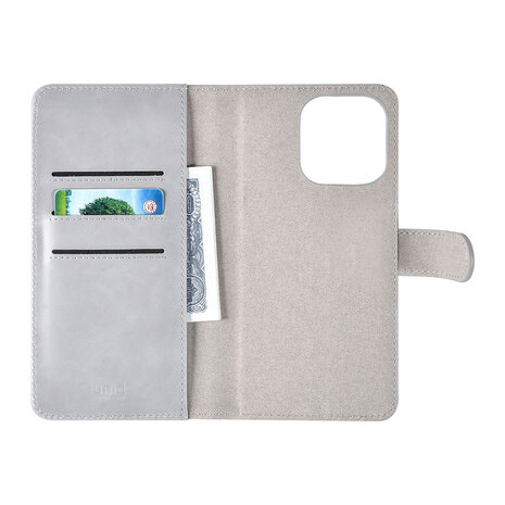 UNIQ Accessory UNIQ Accessory iPhone 14 Pro Max Book-Case hul - Kartenhalter - Grau UNIQ Accessory UNIQ Accessory iPhone 14 Pro Max Book-Case hul - Kartenhalter - Grau