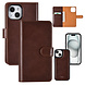 UNIQ Accessory UNIQ Accessory iPhone 15 Book Case hoesje Pasjeshouder - Bruin UNIQ Accessory UNIQ Accessory iPhone 15 Book Case hoesje Pasjeshouder - Bruin