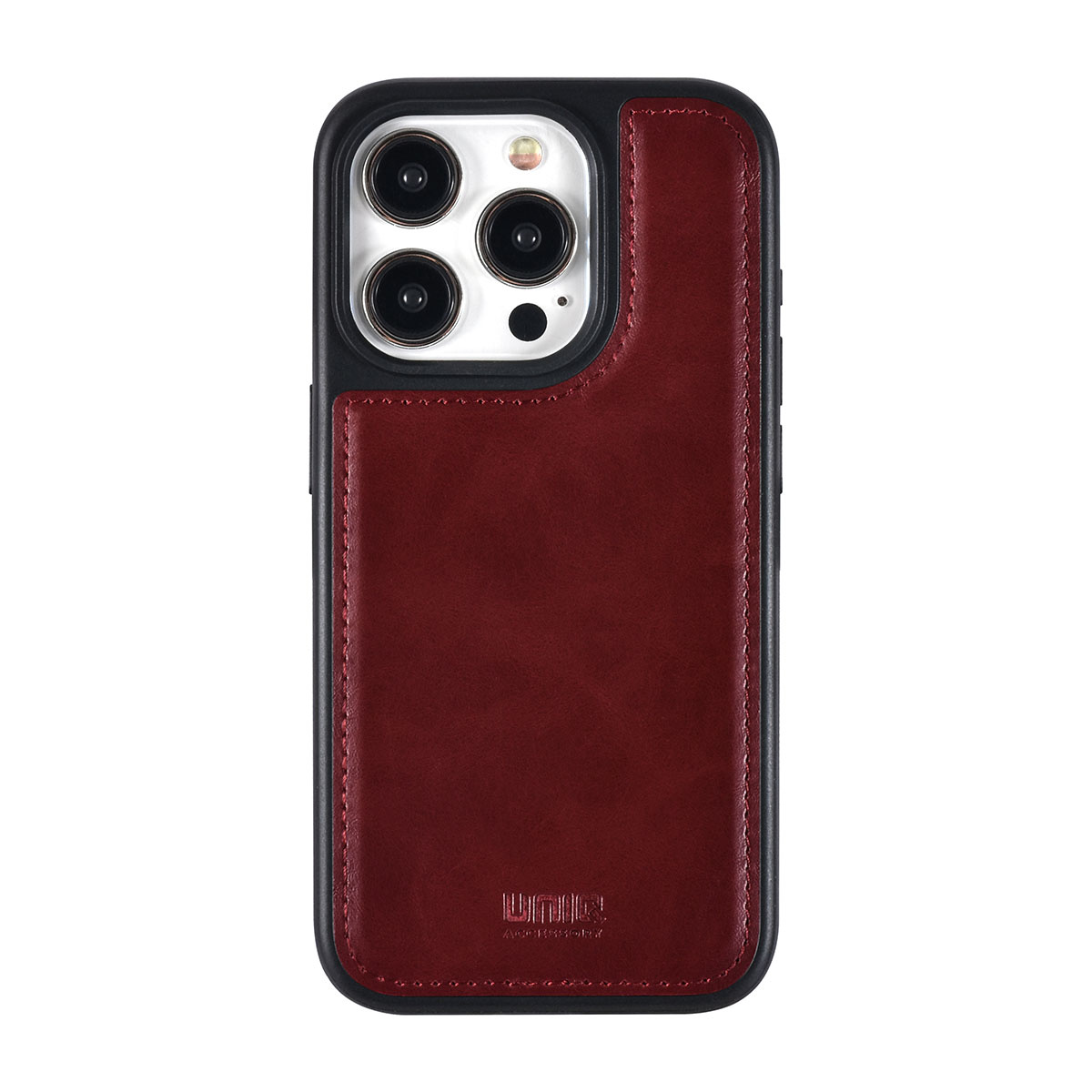 UNIQ Accessory UNIQ Accessory iPhone 15 Pro Book Case hoesje Pasjeshouder - Rood, foto 4 van 6