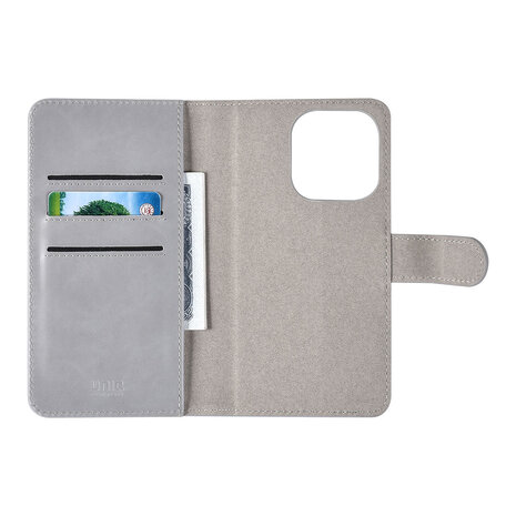 UNIQ Accessory UNIQ Accessory iPhone 15 Pro Book type case - Card holder - Grey UNIQ Accessory UNIQ Accessory iPhone 15 Pro Book type case - Card holder - Grey