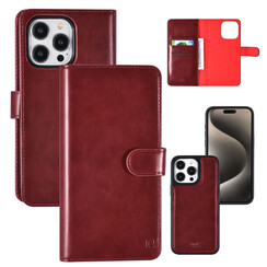 UNIQ Accessory iPhone 15 Pro Max Book Case hoesje Pasjeshouder - Rood
