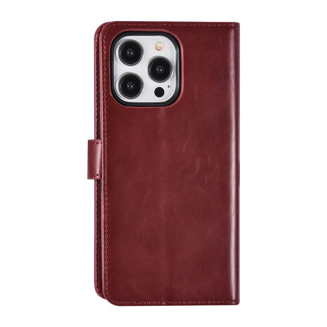 UNIQ Accessory UNIQ Accessory iPhone 15 Pro Max Book Case hoesje Pasjeshouder - Rood UNIQ Accessory UNIQ Accessory iPhone 15 Pro Max Book Case hoesje Pasjeshouder - Rood