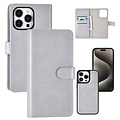 UNIQ Accessory UNIQ Accessory iPhone 15 Pro Max Book Case hoesje Pasjeshouder - Grijs