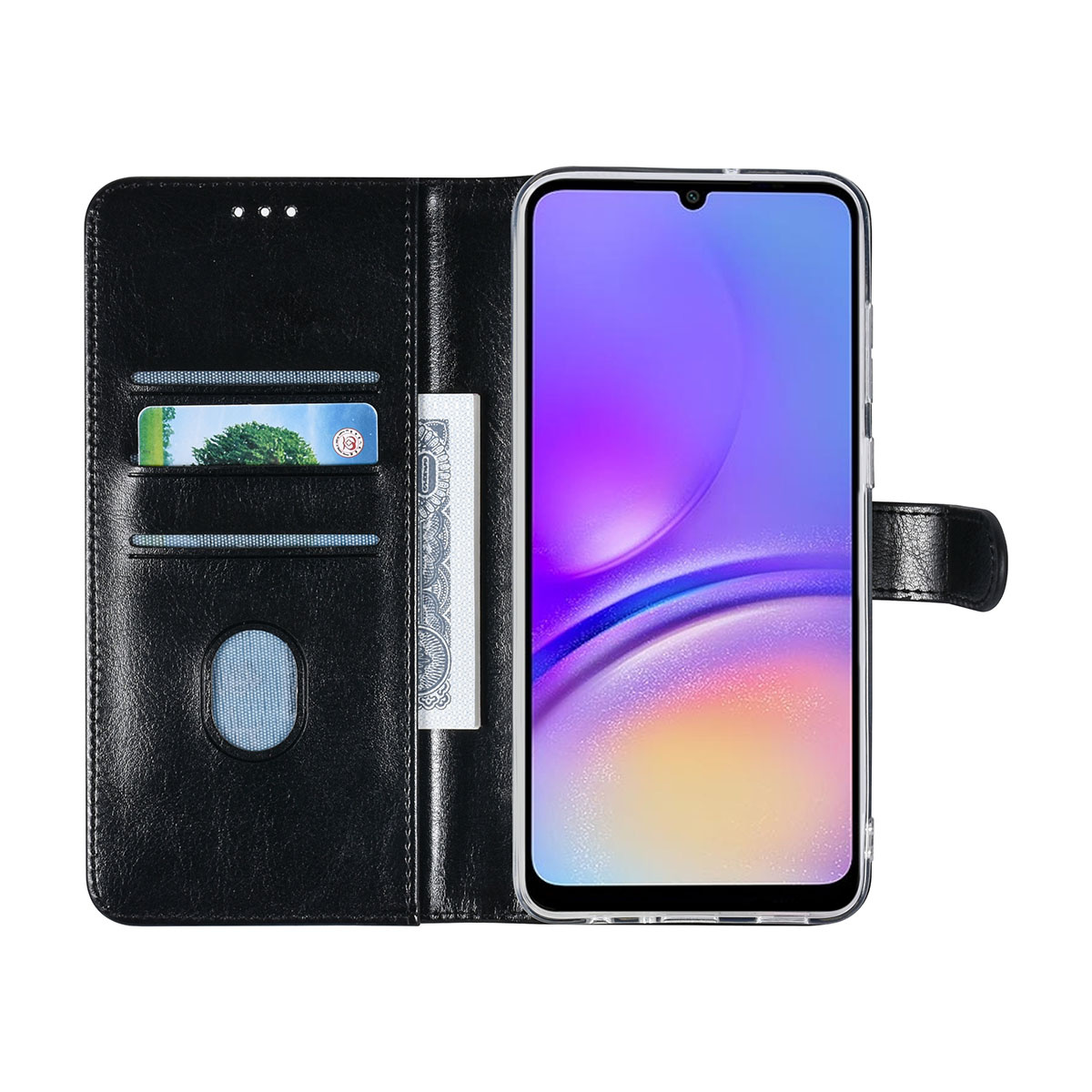 UNIQ Accessory UNIQ Accessory Galaxy A05 Book Case hoesje Pasjeshouder - Zwart, foto 3 van 6