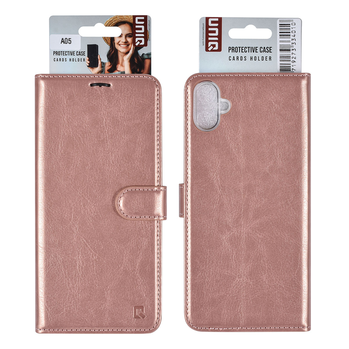 UNIQ Accessory UNIQ Accessory Galaxy A05 Book Case hoesje Pasjeshouder - Rose Gold, foto 5 van 6