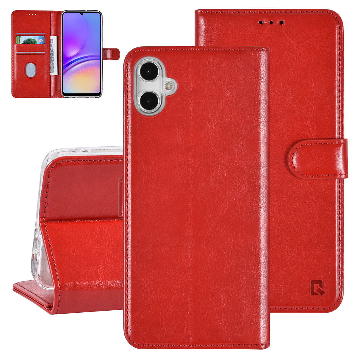 UNIQ Accessory UNIQ Accessory Galaxy A05 Book Case hoesje Pasjeshouder - Rood