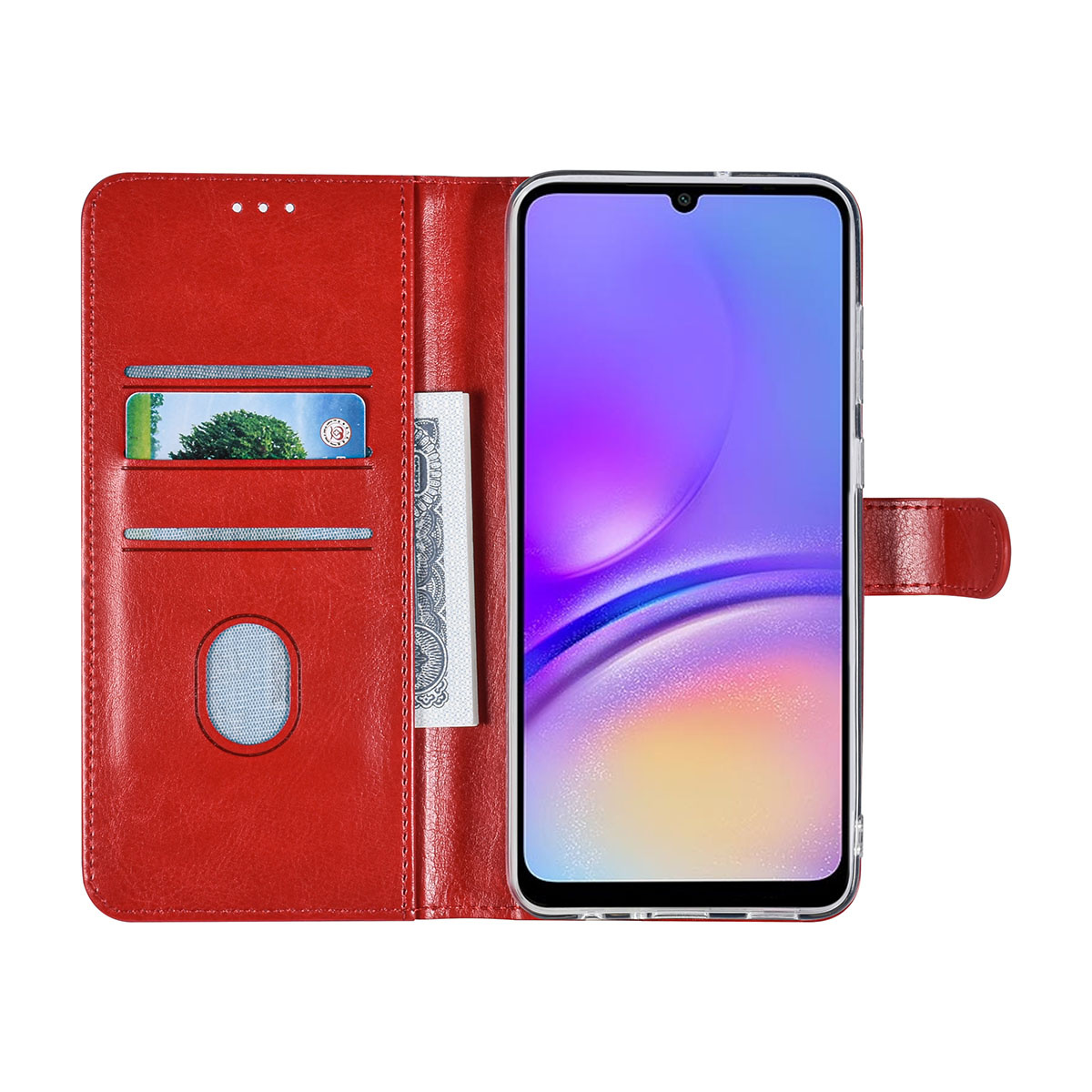 UNIQ Accessory UNIQ Accessory Galaxy A05 Book Case hoesje Pasjeshouder - Rood, foto 4 van 6