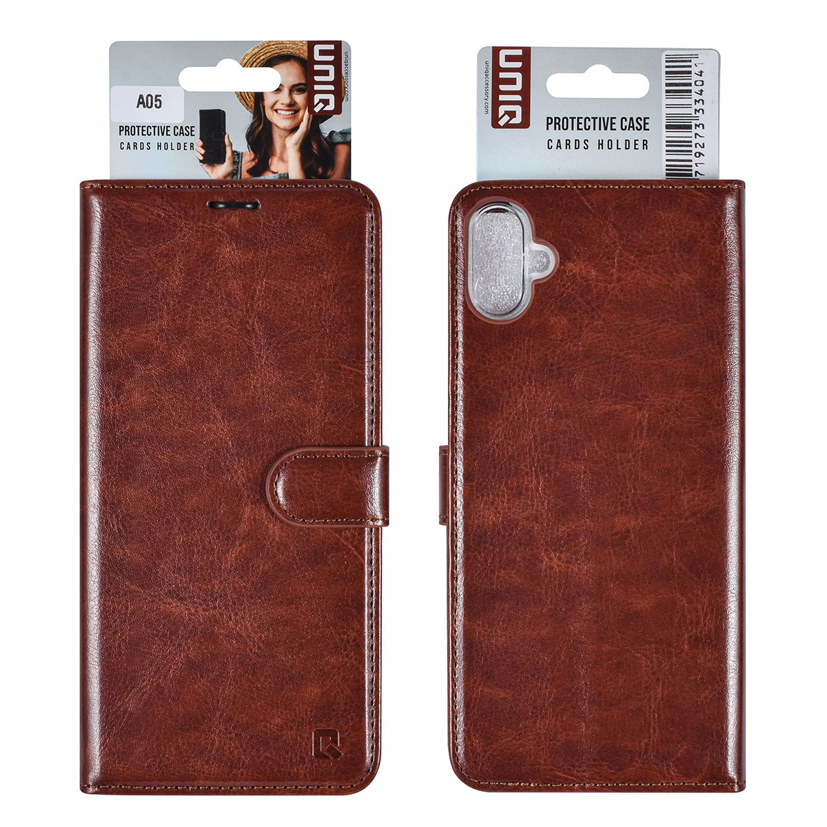 UNIQ Accessory UNIQ Accessory Galaxy A05 Book Case hoesje Pasjeshouder - Bruin, foto 4 van 6